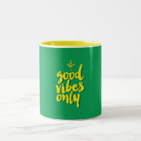 Buenas vibraciones Sólo Diseño Tipográfico Verde A