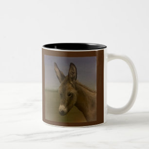 Taza Bicolor Buenos días Burro