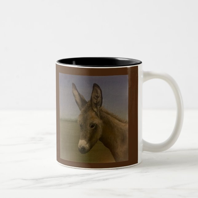 Taza Bicolor Buenos días Burro (Derecha)
