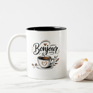 Taza Bicolor Buenos días Café – El despertar todo en suavidad