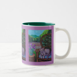 Taza Bicolor Buenos días con Cleo mug