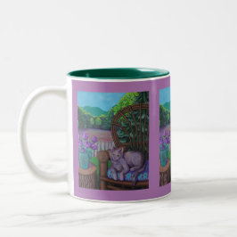 Taza Bicolor Buenos días con Cleo mug