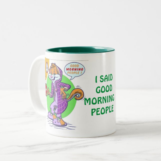 Taza Bicolor Buenos Días Gente (Anverso izquierdo)