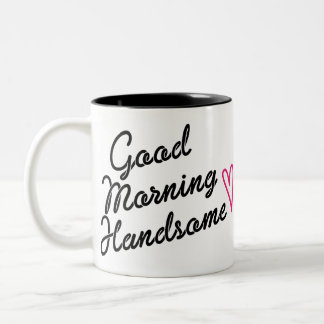 Taza Bicolor Buenos días, guapo