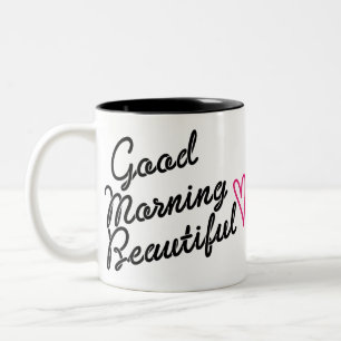 Taza Bicolor Buenos Días Hermoso
