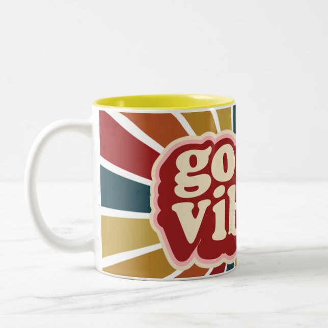 Taza Bicolor Buenos días Vibes Coffee Mug (Izquierda)