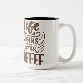 Taza Bicolor Buenos vibraciones sólo café Mug - Inspirador Posi
