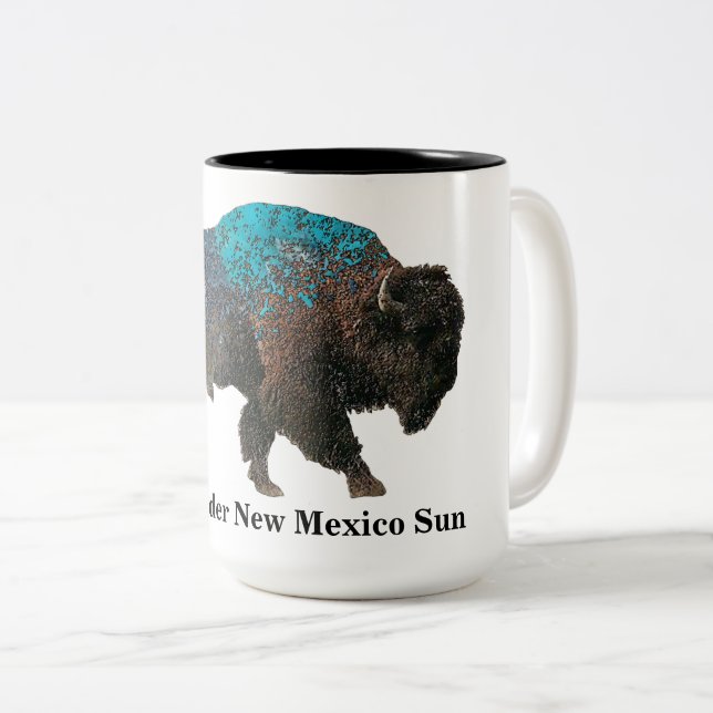 Taza Bicolor Búfalo norteamericano (Anverso derecho)