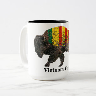 Taza Bicolor Búfalo sagrado Vietnam Veterano