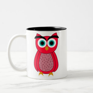 Taza Bicolor Búho