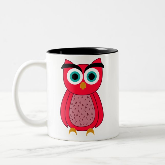 Taza Bicolor Búho (Izquierda)