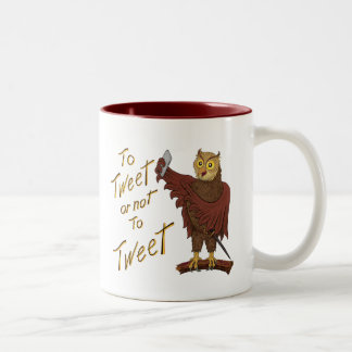 TAZA BICOLOR BÚHO DE SHAKESPEARE