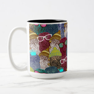 Taza Bicolor Búho en la corona