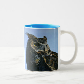 Taza Bicolor búho majestuoso