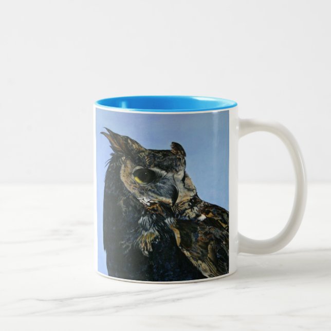 Taza Bicolor búho majestuoso (Derecha)