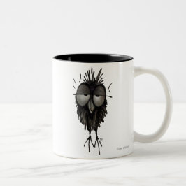 Taza Bicolor Búho soñoliento divertido