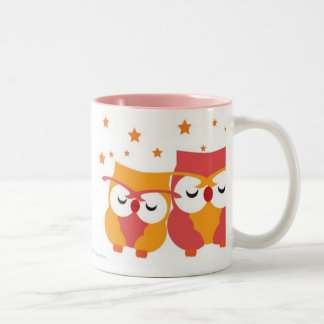 Taza Bicolor Búhos estrellados