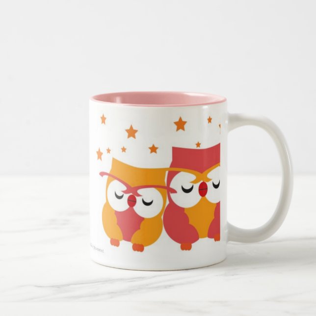 Taza Bicolor Búhos estrellados (Derecha)