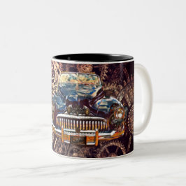 Taza Bicolor Buick Mug de la Antigüedad Steampunk