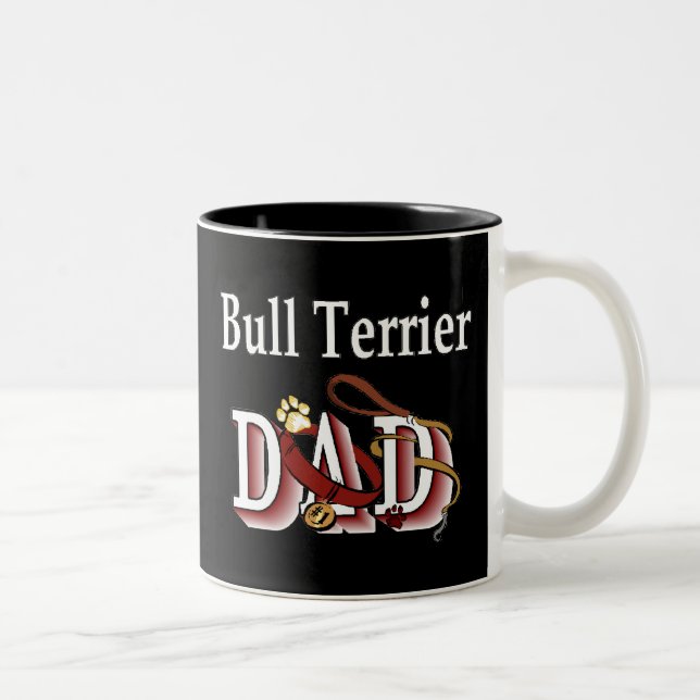 Taza Bicolor Bull Terrier Dad Mug (Derecha)