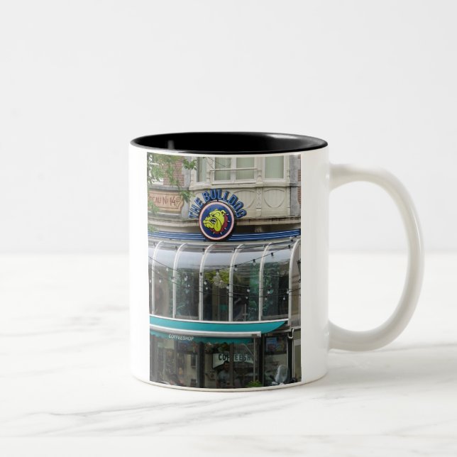 Taza Bicolor Bulldog Cafe Amsterdam Mug-Let's Get Coffee! (Derecha)