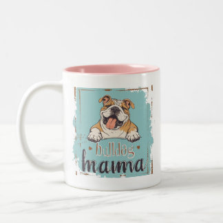 Taza Bicolor Bulldog cup mug dog lover cup mug