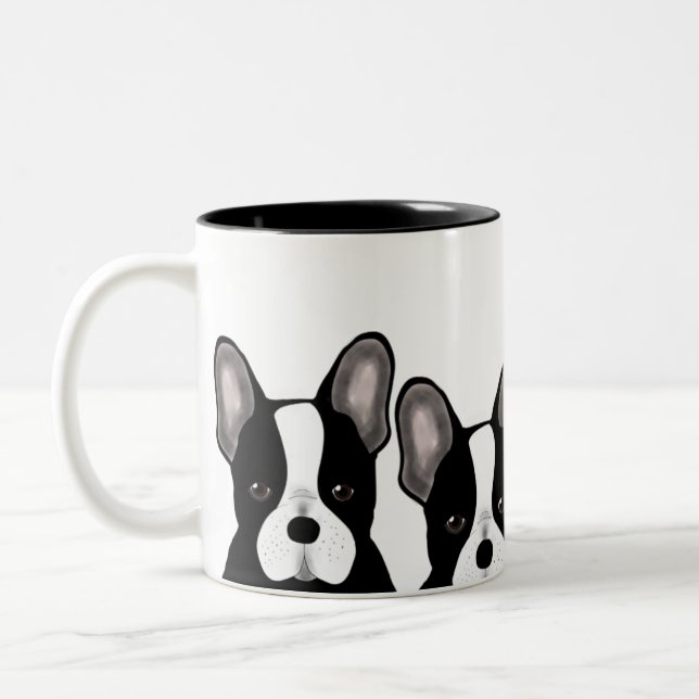 Taza Bicolor Bulldog francés Mug (Izquierda)