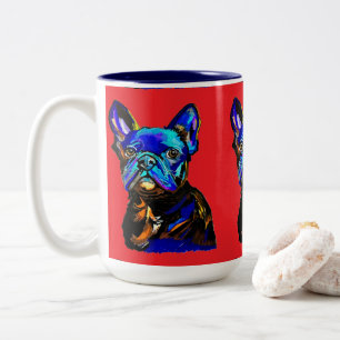 Taza Bicolor Bulldog francés Mug