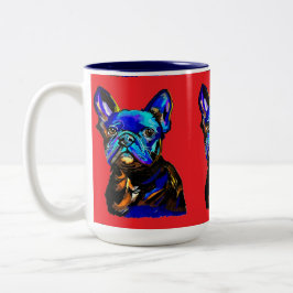 Taza Bicolor Bulldog francés Mug
