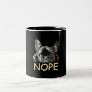 Taza Bicolor Bulldog francés Regalos Frenchie Nope