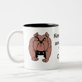 Taza Bicolor Bulldog Mug