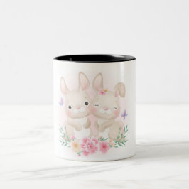 Taza Bicolor Bunnies de Pascua