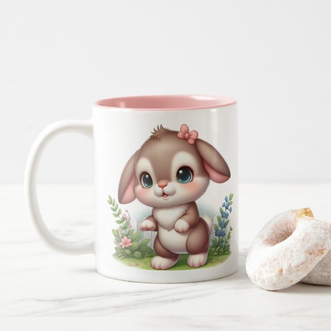 Taza Bicolor Bunny (Con donut)