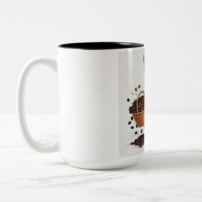 Taza Bicolor Bunny and Coffee Bean Mug (Izquierda)