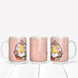 Taza Bicolor Bunny Ears Easter Gnome
