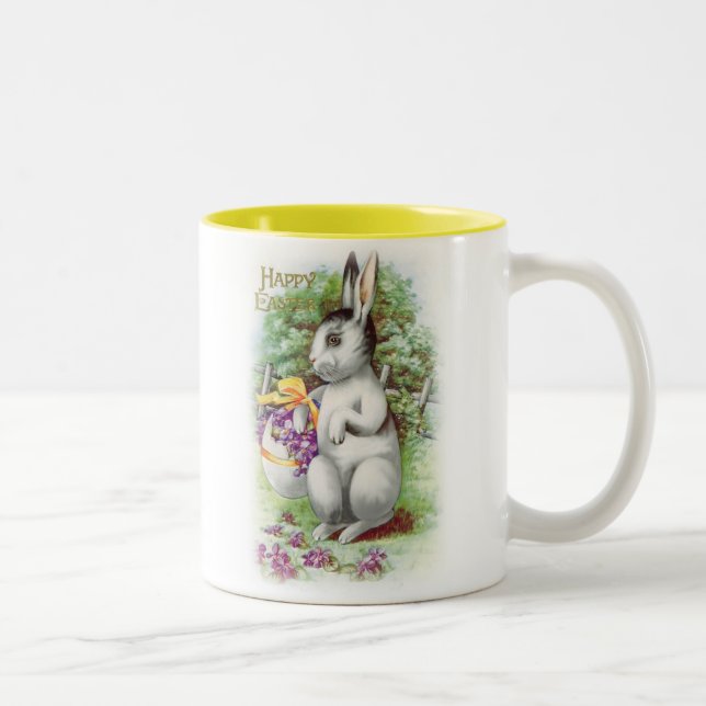 Taza Bicolor Bunny Floral Easter (Derecha)