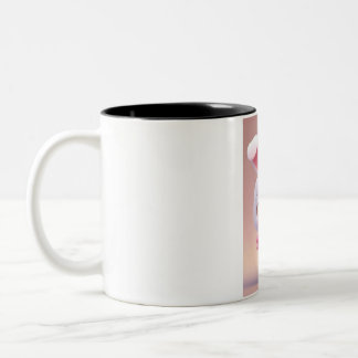 Taza Bicolor #BunnyMug #CuteCups #WhimsicalDrinkware