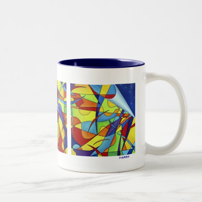 Taza Bicolor Buque de consumición multiusos (Derecha)