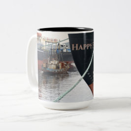 Taza Bicolor Buques