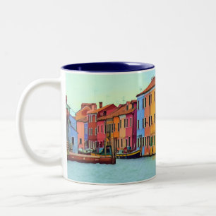 Taza Bicolor BURANO - Laguna Veneciana - Burano