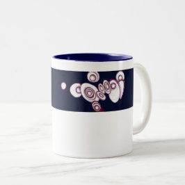 Taza Bicolor Burbuja celeste