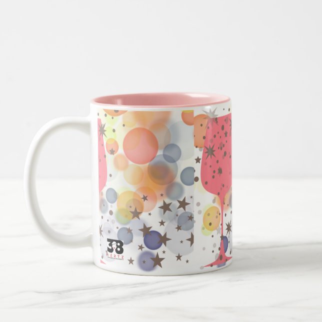 Taza Bicolor Burbujas de champagne (Izquierda)