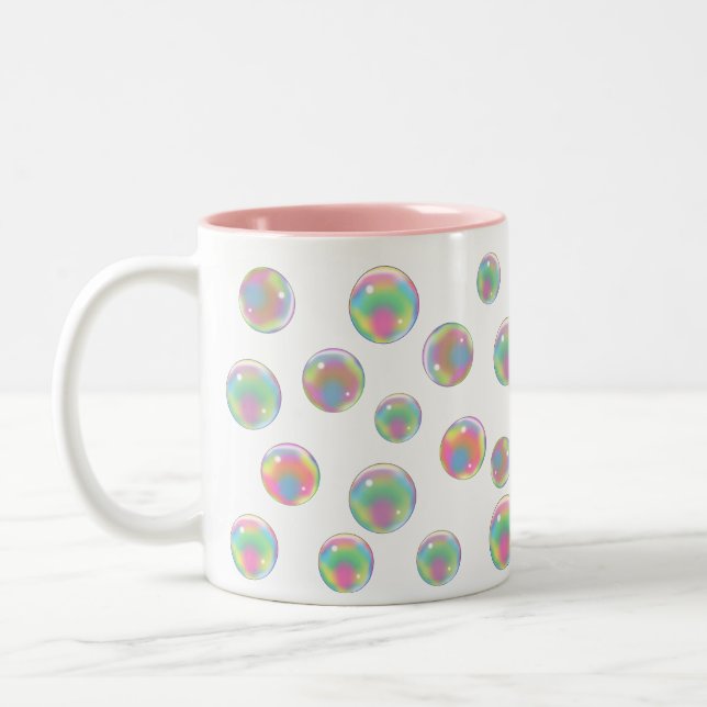 Taza Bicolor Burbujas de jabón multicolor Anticovid19 (Izquierda)