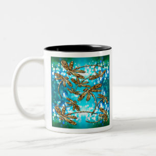 Taza Bicolor Burbujas de vuelo de Dragonfly