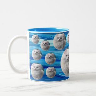 Taza Bicolor Burbujas fotográficas Mascotas personalizadas en a