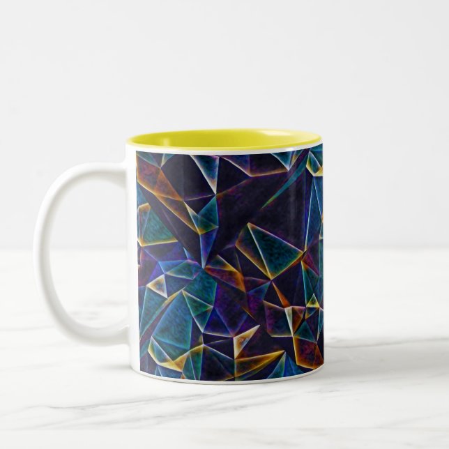 Taza Bicolor Burbujas rotas Café Mug (Izquierda)