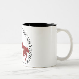 Taza Bicolor Burdeos del logotipo de Cabernet CHA Blanc de la