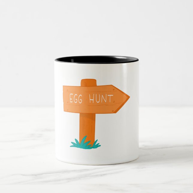 Taza Bicolor Busca de Huevos (Centro)