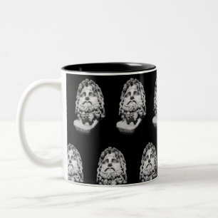 Taza Bicolor Busto grecorromano
