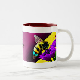 Taza Bicolor Busy-Bee Tea Mug